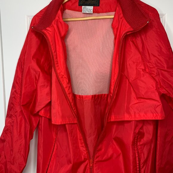 Eddie Bauer Red Lightwieght Windbreaker - Picture 6 of 10